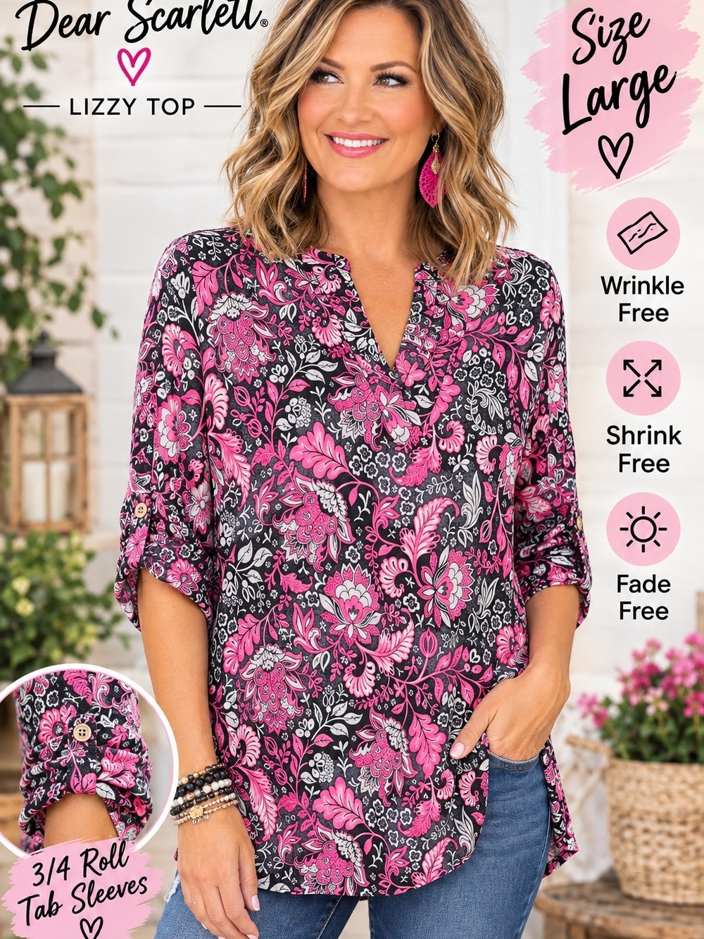 Dear Scarlett Lizzy Top
